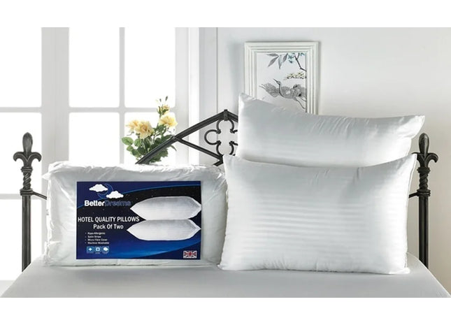 2 Super Soft Hotel-Quality Extra Plump Pillows