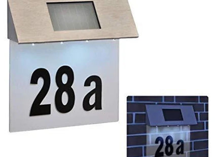 Solar Powered House Number With Letters