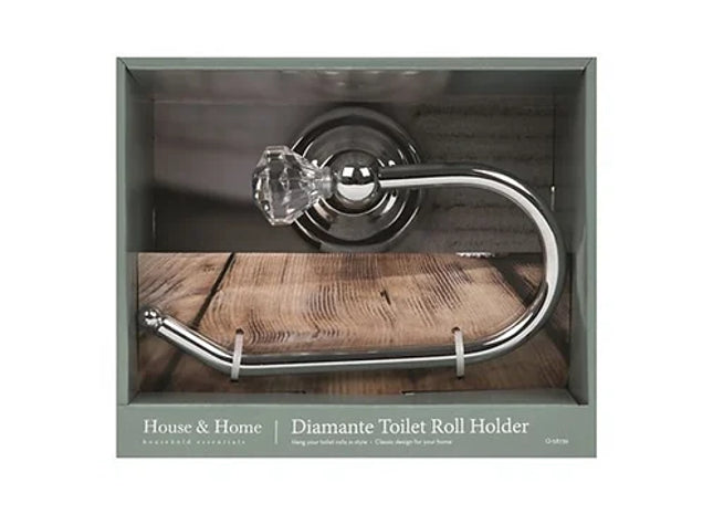Diamante Toilet Roll Holder