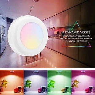 3 Colour Changing Remote Control Wireless LED Lights