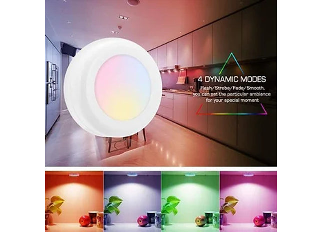 3 Colour Changing Remote Control Wireless LED Lights