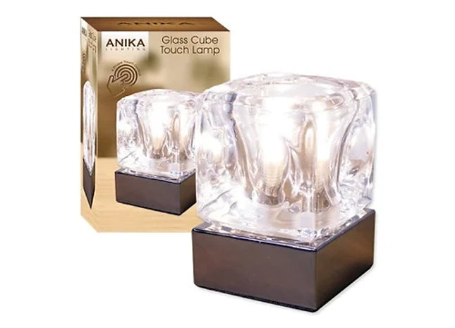 Glass Ice Cube Touch Lamp