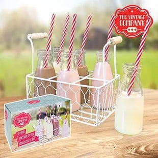 6PK Milk Bottles In Tray