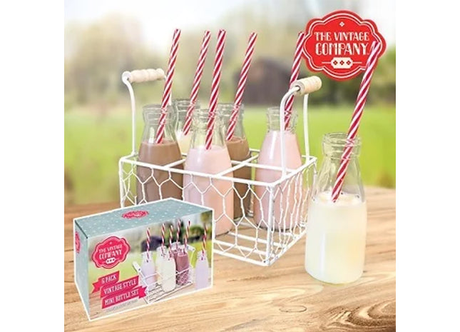 6PK Milk Bottles In Tray