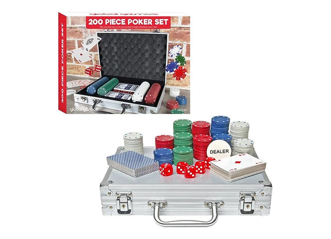 200pc Poker Set In Aluminium Case