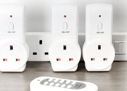 Power Socket Remote Control Remote Control Power Sockets - 3 Pack – HomeVibe