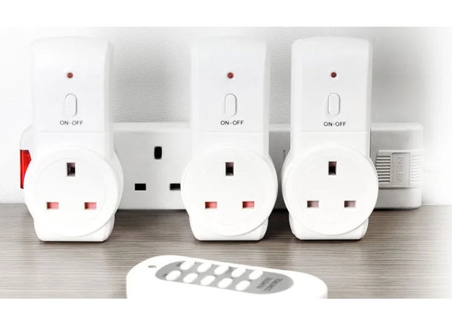 Remote Control Power Sockets - 3 Pack