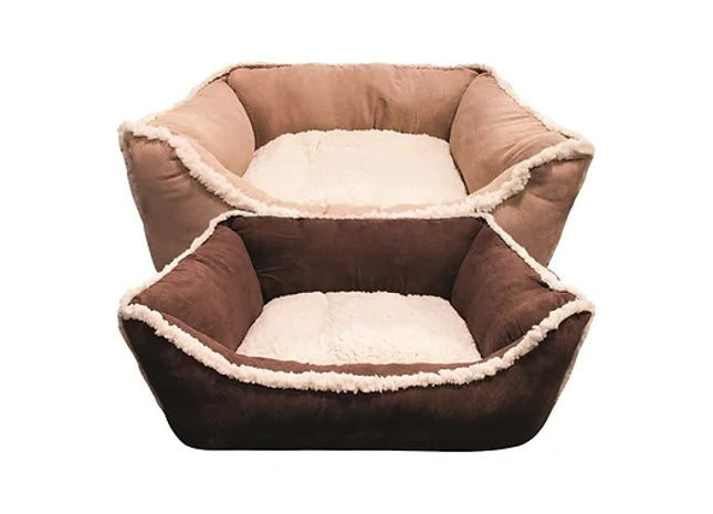 Faux Suede Pet Bed 60cm x 50cm
