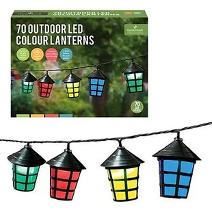 70 LED Colour Lanterns
