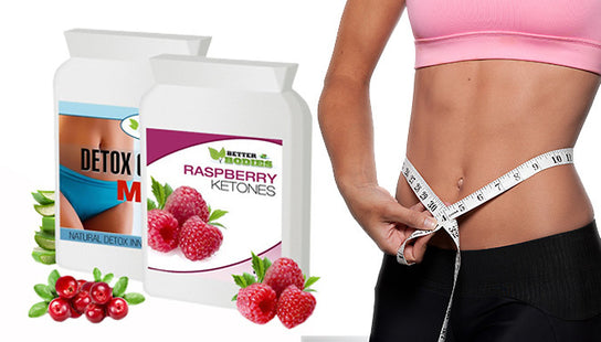 RASPBERRY KETONES & DETOX COLON CLEANSE COMBO FAT BURN SLIMMING DIET PILLS