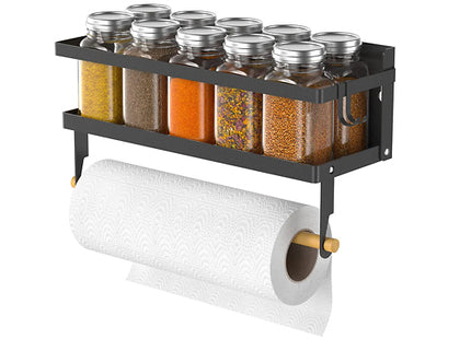 Spice Rack Magnetic Shelf & Paper Towel Holder