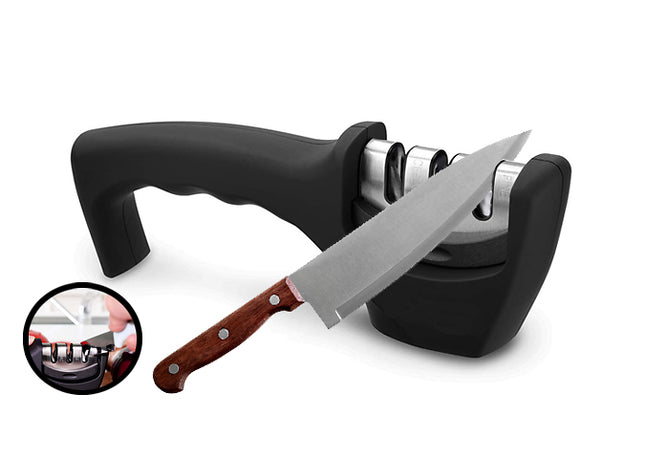 Three-Stage Kitchen Knife Sharpener
