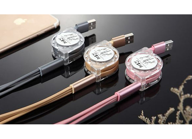 3-in-1 Multi USB Retractable Charger Cable