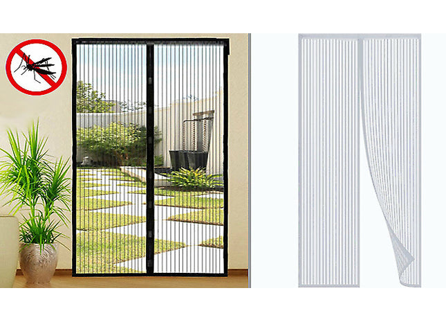 1 or 2 Magic Mesh Door Curtain - Keep Bugs Out!