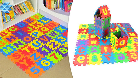 36-Piece Foam Alphabet Mat