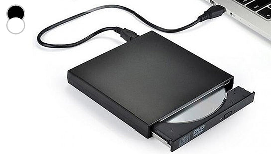 2-in-1 External DVD/CD Reader and Burner - Black