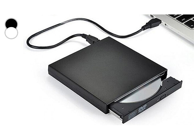 2-in-1 External DVD/CD Reader and Burner - Black