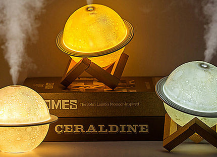2-in-1 Planet Air Humidifier Night Light