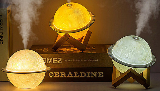 2-in-1 Planet Air Humidifier Night Light