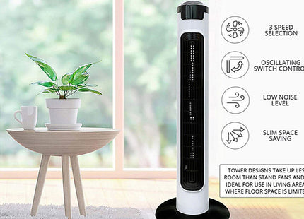 3-Speed Oscillating Tower Fan