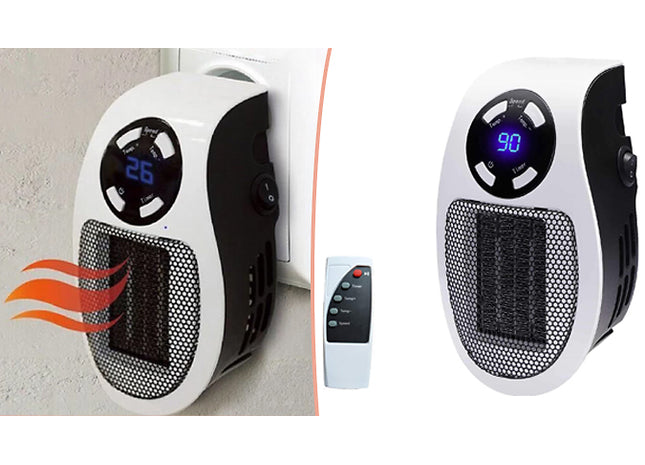Portable Fan Heater Plug-In with Timer