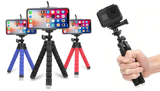 Mini 360-Rotating Flexible Tripod Stands