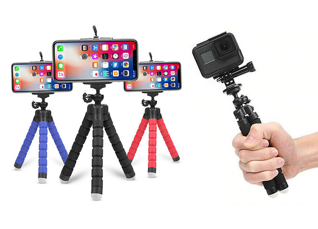 Mini 360-Rotating Flexible Tripod Stands