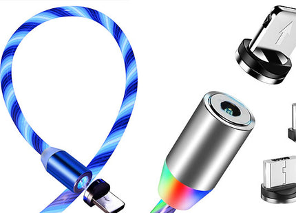 3-in-1 Neon Fast Charging Magnetic Cables