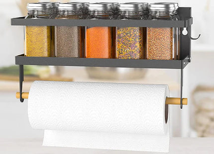 Spice Rack Magnetic Shelf & Paper Towel Holder