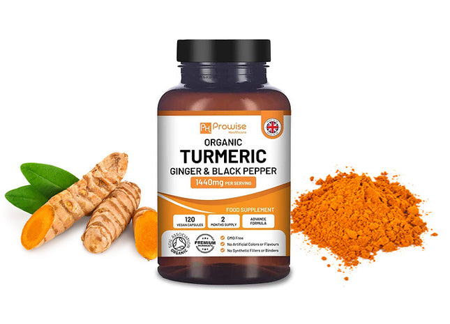 Prowise Turmeric with Black Pepper & Ginger - 180 Capsules
