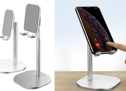 Phone & Tablet Adjustable Metal Desk Stand