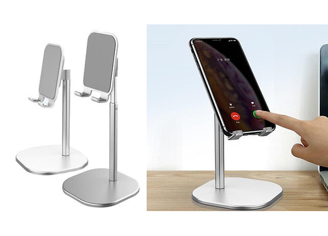 Phone & Tablet Adjustable Metal Desk Stand