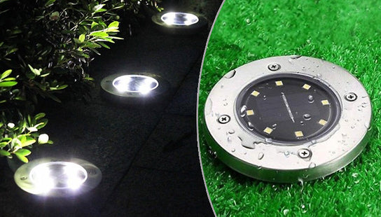 Waterproof Ground Disk Solar Lights
