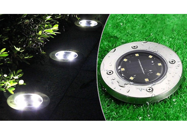 Waterproof Ground Disk Solar Lights