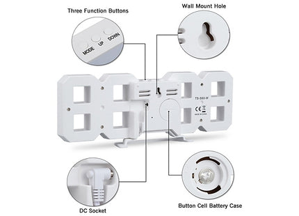 LED Digital Hanging Wall Clock