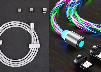3-in-1 Neon Fast Charging Magnetic Cables
