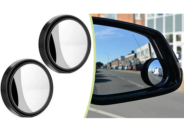 Pair of Windscreen Mirror Blind Spot Glass