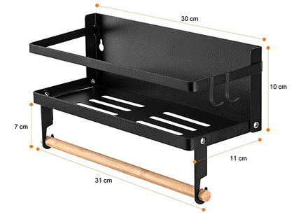 Spice Rack Magnetic Shelf & Paper Towel Holder